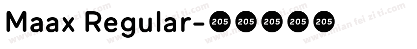 Maax Regular字体转换